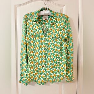 52 CONVERSATIONS by ANTHROPOLOGIE Pears Size 2 Blouse Shirt